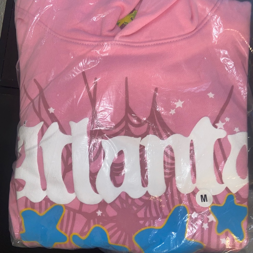 Pink Atlanta Sp5der Hoodie